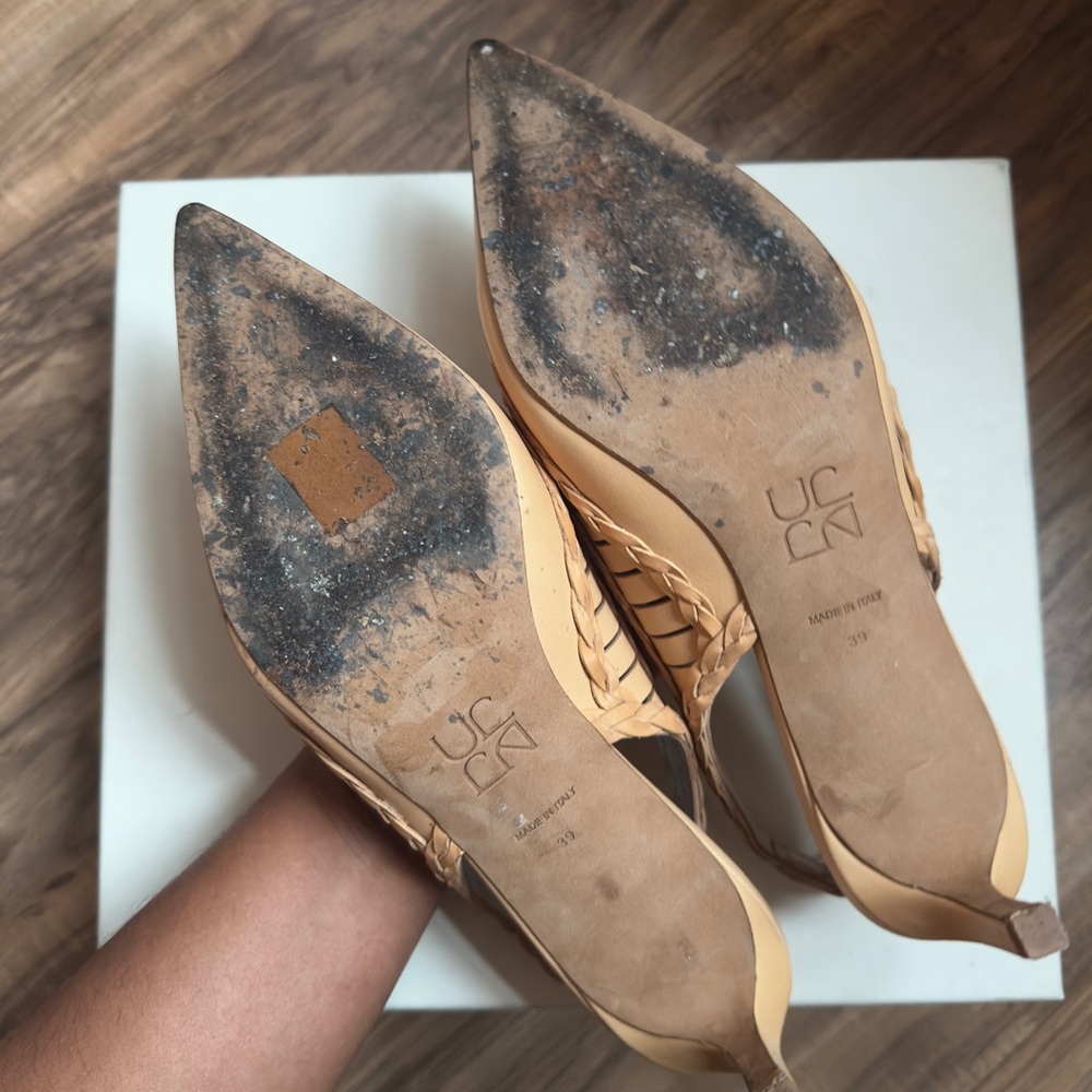 Ulla Johnson Tan Braided Heels - Picture 5 of 6